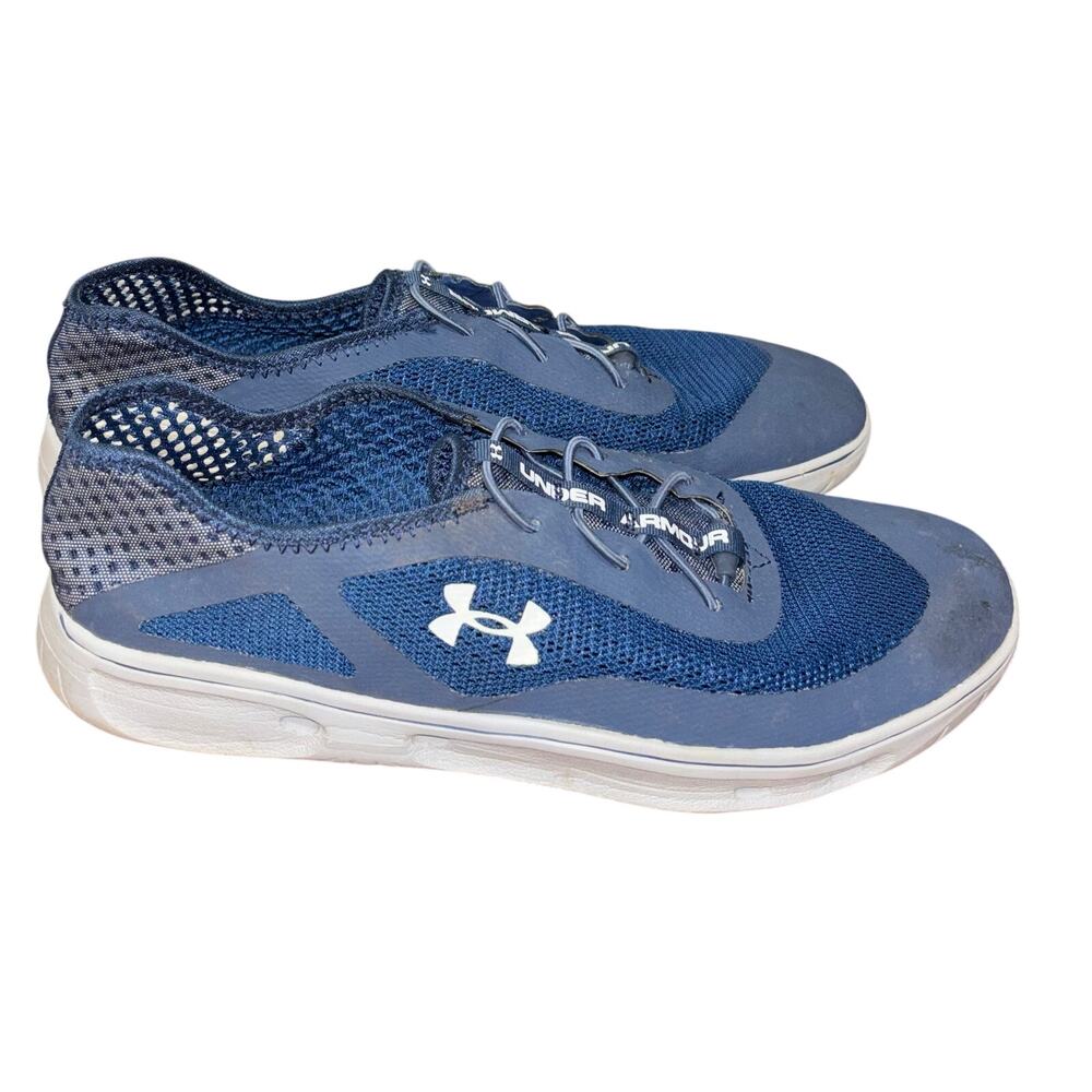 Under Armour men’s blue mesh Micro G Kilchis boat shoes (size 10.5)